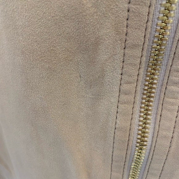 Balmain Pale Pink Suede Leather Top Size FR 38 - Picture 6 of 12